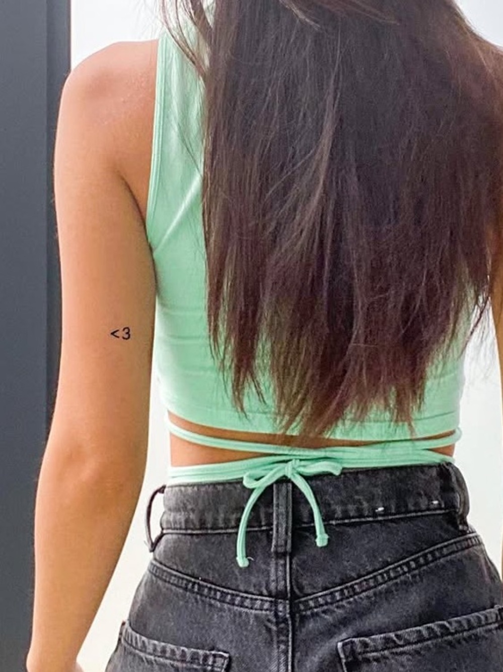 Urban Planet Mint Tie-Wrap Crop Tank